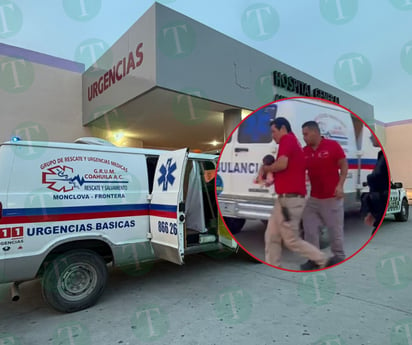 Policiaca : Los socorristas realizaron un rápido traslado al hospital.