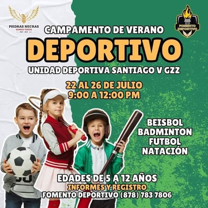 Campamento de verano ofrece natación, béisbol y fútbol