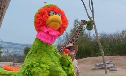  jirafa \'Benito\': Africam Safari, consciente del interés de Abelardo por \'Benito\', facilitó el encuentro y extendió una cálida invitación al actor