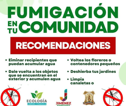 Fumigación, Jiménez: Jiménez se prepara para una intensa Campaña de Fumigación