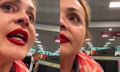 Farándula : Al salir del aeropuerto, Gaby Spanic habló con la prensa y denunció: \'Me maltrataron esta gente de aduanas\'