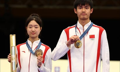 Olimpiadas 2024  : Huang y Sheng sacaron una ventaja de cuatro puntos sobre los surcoreanos Keum Jihyeon y Park Hajun
