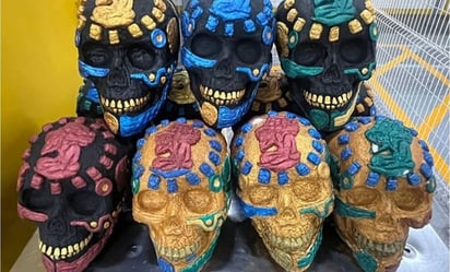 Incautan máscaras prehispánicas con droga crystal en Aeropuerto de Querétaro: Las calaveras, con peso superior a 28 kilos, fueron aseguradas y puestas a disposición del Ministerio Público