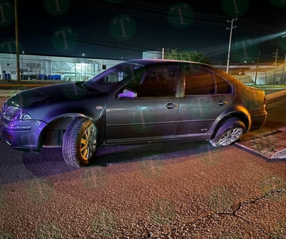 POLICIACA: El percance ocurrió justo a las afueras de las empresas maquiladoras situadas en la zona