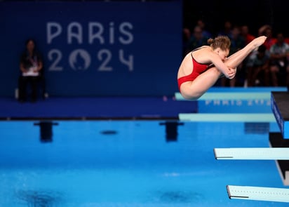 olimpiadas 2024: La clavadista de Estados Unidos, Alison Gibson falló en la primera ejecución de la prueba desde el trampolín de 3m