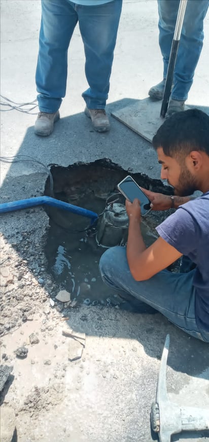 SIMAS atiende peligroso socavón en Obrera Sur