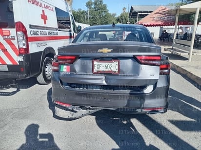 policiaca: Solo daños materiales fue el saldo del accidente vial.