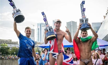 deportes: El mexicano demostró su calidad en el Red Bull Cliff Diving World Series