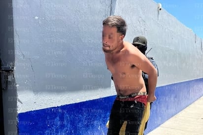 policiaca: Por su propia seguridad el acusado fue llevado a los separos municipales.