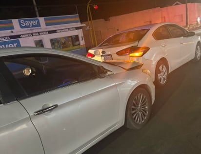 policiaca: Solo daños materiales fue el saldo del accidente vial.