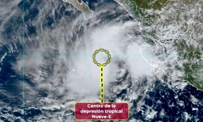 Estados : La depresión tropical se desplaza hacia el noreste. 