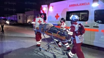 policiaca: El lesionado fue trasladado de urgencia al Hospital General Amparo Pape.