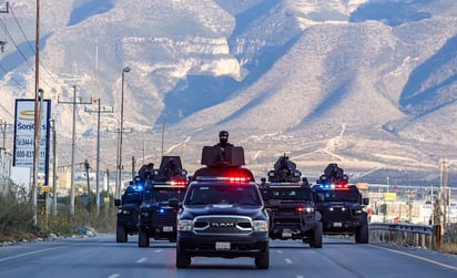 policiaca: Con este operativo, la Secretaría de Seguridad Pública de Coahuila reitera su compromiso con la seguridad.