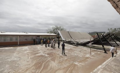 Tormenta tropical Ileana destruye escuela primaria en Guasave