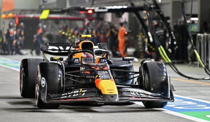 Checo Pérez sufre con el RB20: Apenas alcanzó a meterse a la zona de puntos en el GP de Singapur: El piloto de Red Bull Sergio Pérez intentó escalar posiciones en el Gran Premio de Singapur