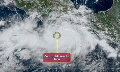 estados: El Servicio Meteorológico Nacional informó que John se ha intensificado a huracán categoría 1. 