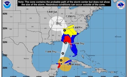 Helene se convierte en huracán categoría 3 en su camino hacia Florida 