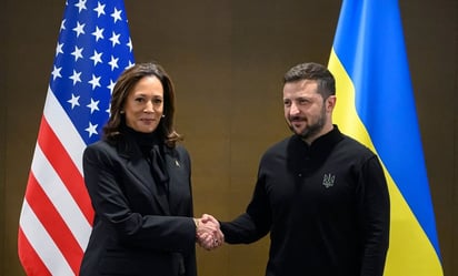 Kamala Harris promete a Zelensky 'apoyo inquebrantable' para Ucrania; mandatario visita el Congreso de EU