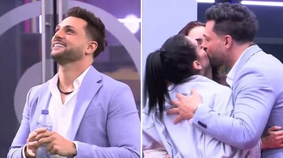 Nicola entra a 'La Casa de los Famosos' y protagoniza un 'beso de tres'