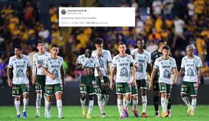 deportes: El presidente del León no se quedó callado al escribir en sus redes sociales