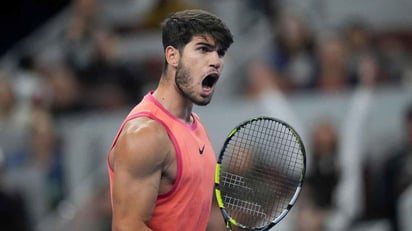 deportes: Carlos Alcaraz aterrizó en el China Open con un balance de 43 partidos ganados y 9 perdidos en 2024. 