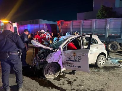 Una persona detenida por accidente del taxi 