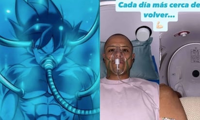 lesion: Hernández compartió una historia con la leyenda: \'Más cerca de volver\', seguida de una imagen del personaje Goku.