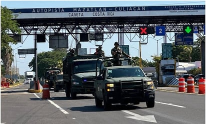 Llega tercer grupo militar con 200 elementos a Sinaloa