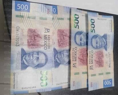 Billetes falsos: La Unión de Organismos Empresariales señaló sobre la circulación de billetes falsos de 500 pesos.