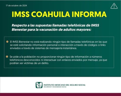 IMSS Bienestar: Solicitan un código enviado por SMS. 