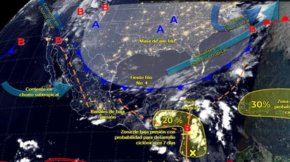 frente frio : Prepárense para posibles tolvaneras y condiciones climáticas adversas.
