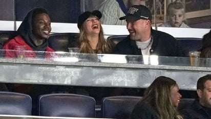 DEPORTES: La superestrella Taylor Swift y el jugador de Chiefs, Travis Kelce, acuden al Yankee Stadium