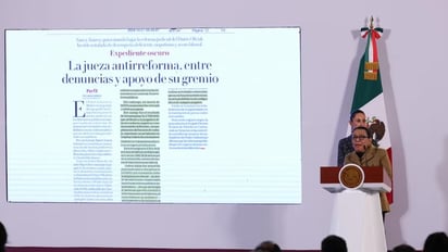 Sheinbaum: Rodríguez señaló que hay corrupción en el Poder Judicial y no se castiga a sus integrantes cuando hay quejas.