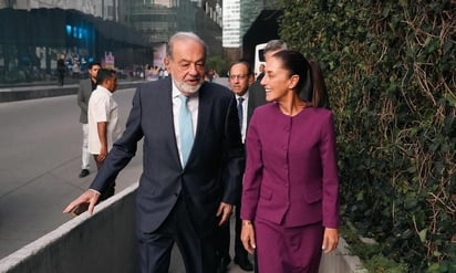 Carlos Slim: El empresario acudió a Palacio Nacional, junto a Francisco Cervantes, para hablar del futuro del país. 