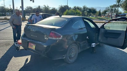 policiaca: Solo daños materiales fue el saldo del percance.