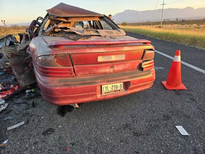 accidente vial : Las autoridades acordonaron la zona.