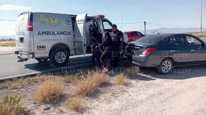 accidente vial : Ambas fueron evaluadas en el sitio, sin requerir traslado hospitalario.