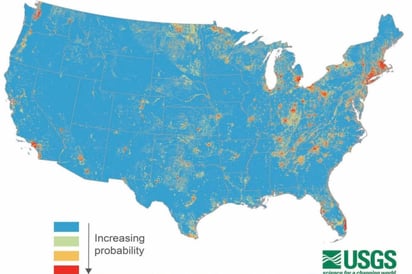 SALUD: Un modelo de la USGS revela que entre 71 y 95 millones de personas en Estados Unidos podrían estar bebiendo agua contaminada 