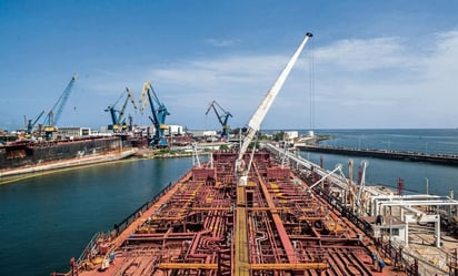  crisis energética.: Los barriles salieron del puerto de Pajaritos, Veracruz.
