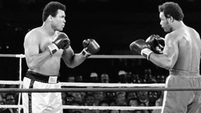 deportes: Muhammad Ali y George Foreman se enfrentaron el 30 de octubre de 1974 en la Pelea del Siglo también bautizada como 'Rumble in th