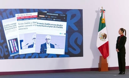 Claudia Sheinbaum: La presidenta de México dedicó la sección “Detector de Mentiras” contra el expresidente. 