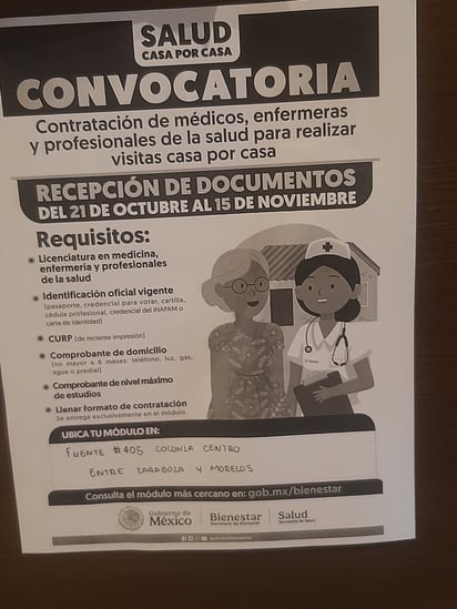 El gobierno lanza convocatoria para contratar médicos