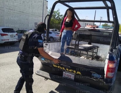 Policiaca : La acusada fue turnada ante el Ministerio Público.