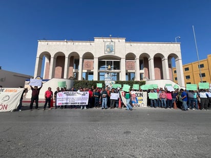 AHMSA: Esta es la primer manifestación que se organiza después de la declaración de quiebra oficial de AHMSA.