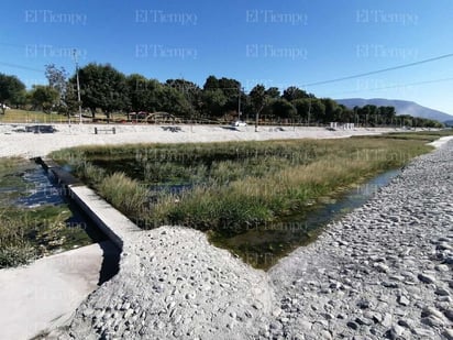 río monclova veneros: Desde hace un mes que se ha visto acumulación de agua en el río y se debe al brote de \'ojitos\' de agua.