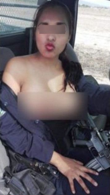 Nuevo León: Nidia 'N', apodada 'La Polisexy', fue detenida en un operativo policial en Escobedo.