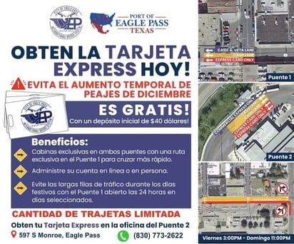 En diciembre aumenta tarifa en Puentes de 2 a 2.50 por eje