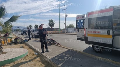 Policiaca : El hombre, quien viajaba a bordo de su motocicleta, fue impactado violentamente por un vehículo 'fantasma'.