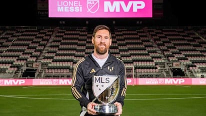 futbol: Con un promedio del 38.43% de los votos, Messi gana el premio al Jugador Más Valioso de la temporada 2024 de la MLS