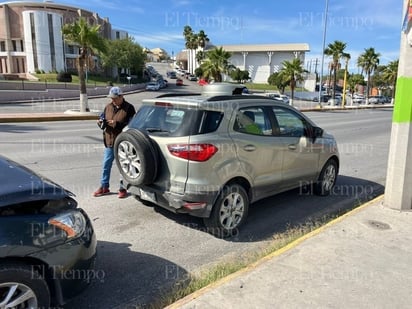 policiaca: Solo daños materiales fue el saldo del accidente vial.